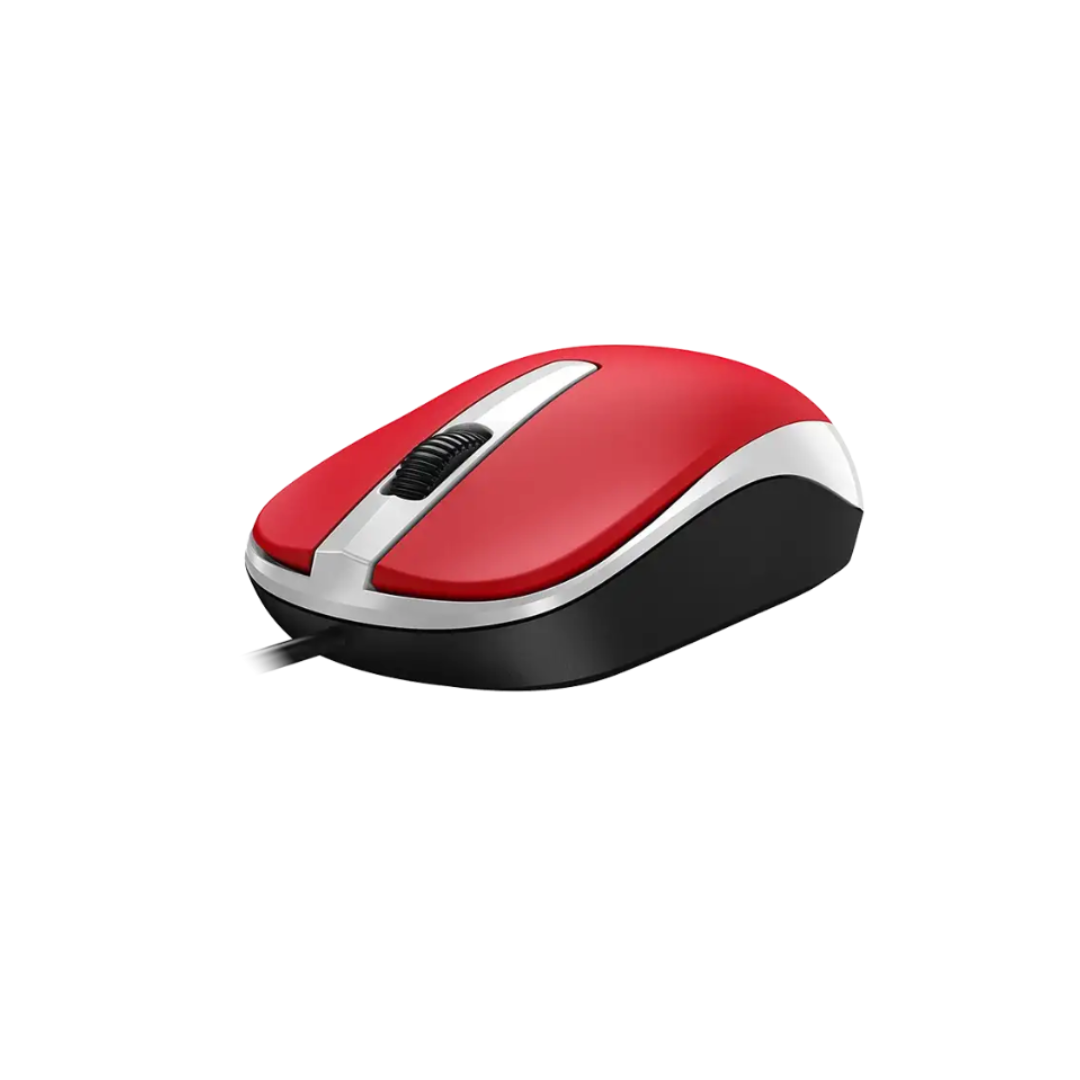 CLASICO MOUSE OPTICO GENIUS DX-120 USB-A EN COLOR ROJO - 3