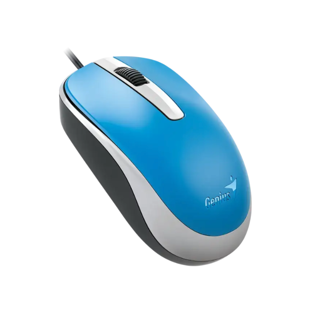 CLASICO MOUSE OPTICO GENIUS DX-120 USB-A AZUL - 2