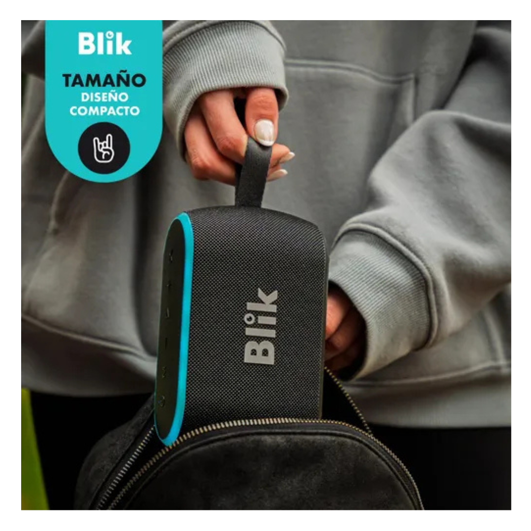 PARLANTE INALAMBRICO DEEP BASS BLIK BASS ONE EN COLOR NEGRO - 3