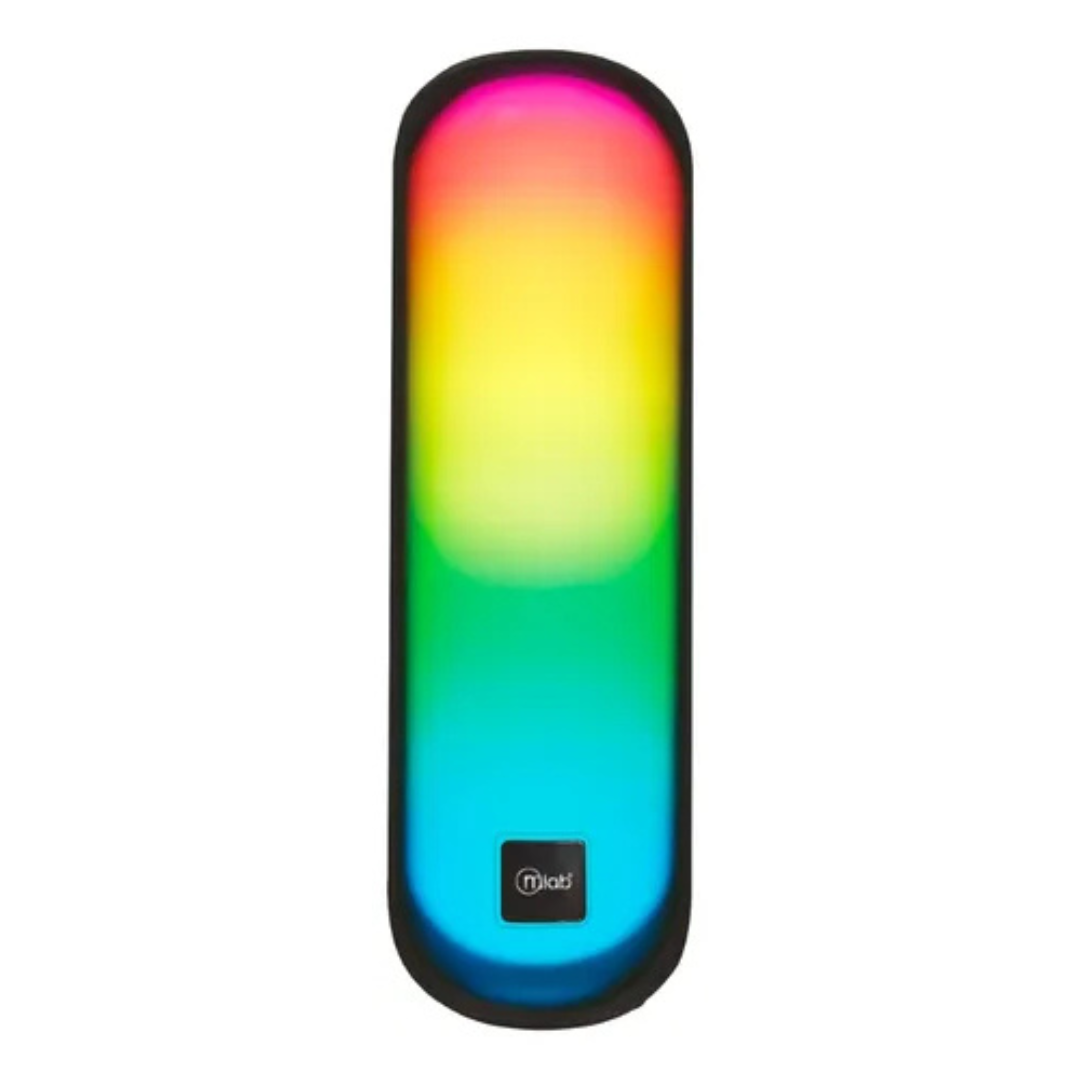 PARLANTE PORTATIL BLUETOOTH MICROLAB FLAMING TORCH BASS 09302 EN COLOR NEGRO - 1