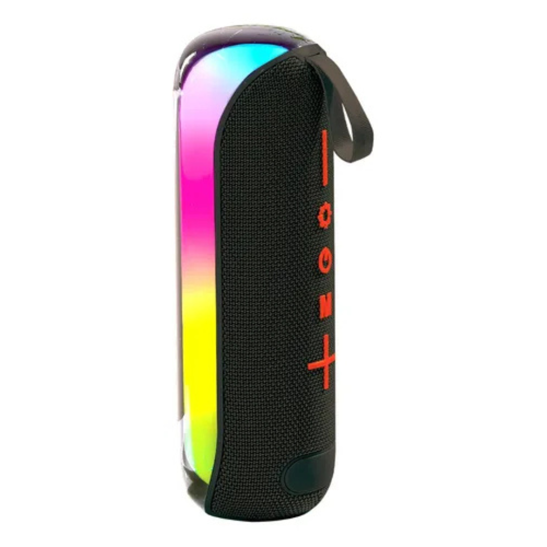 PARLANTE PORTATIL BLUETOOTH MICROLAB FLAMING TORCH BASS 09302 EN COLOR NEGRO - 2