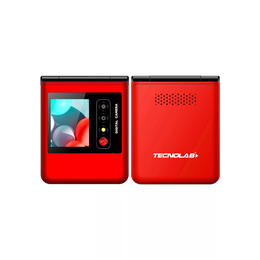 TELEFONO MOVIL PARA DULTO MAYOR TECNOLAB TL709R EN COLOR ROJO - 2