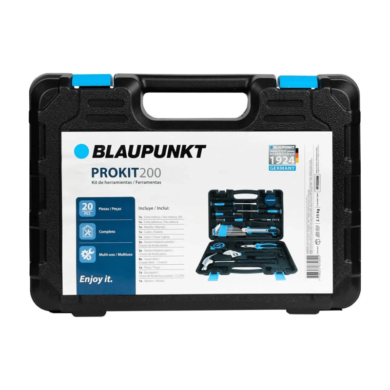 KIT DE HERRAMIENTAS BLAUPUNKT PROKIT200 NEGRO - 3