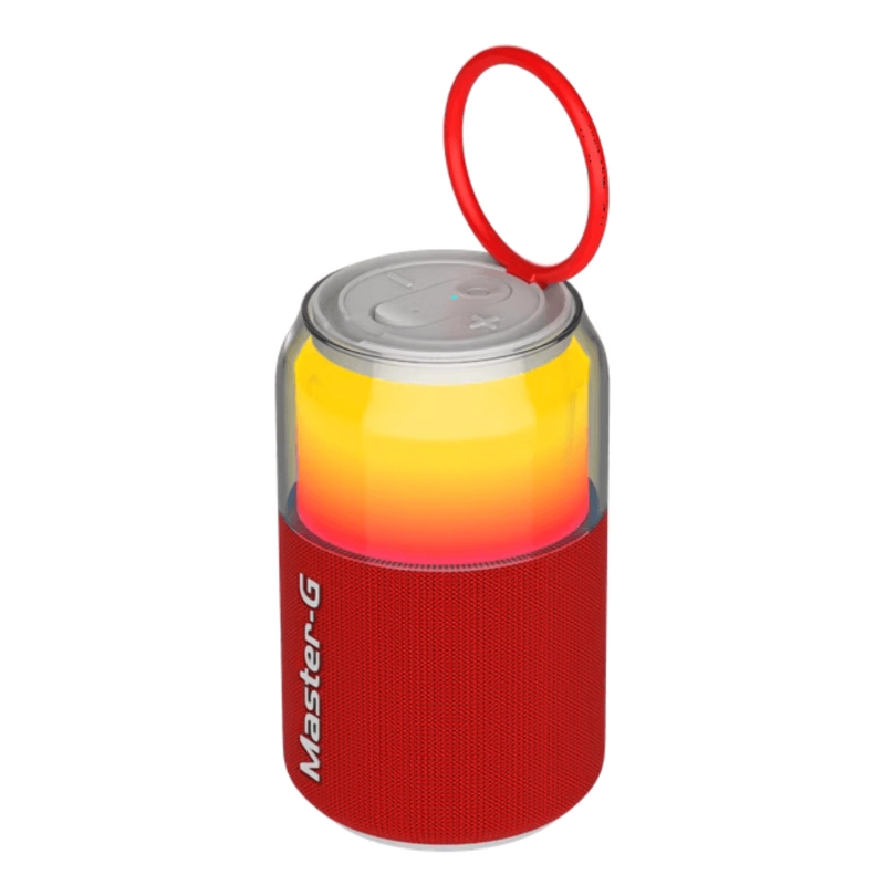 PARLANTE PORTABLE MASTER-G BLUETOOTH 5.4 LPX3 MGSPLASH ROJO - 2