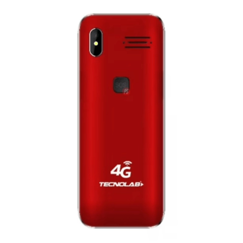 CELULAR SENIOR TECNOLAB TL487 TELEFONO ADULTO MAYOR ROJO - 2