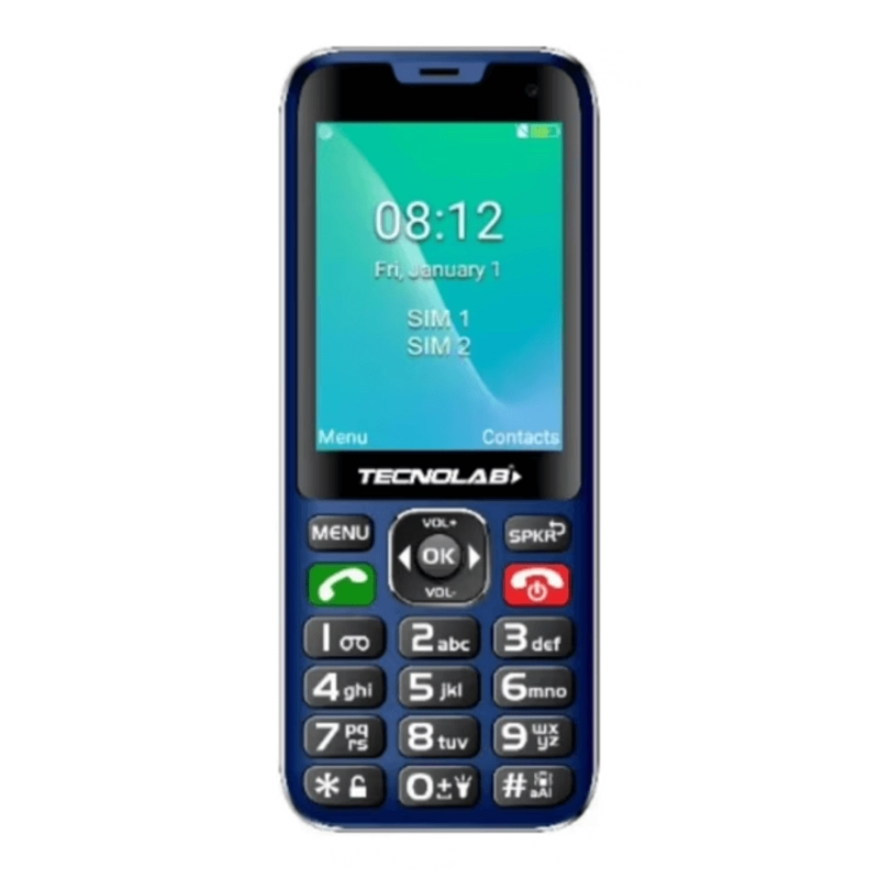 CELULAR SENIOR TECNOLAB TL487 TELEFONO ADULTO MAYOR AZUL - 1