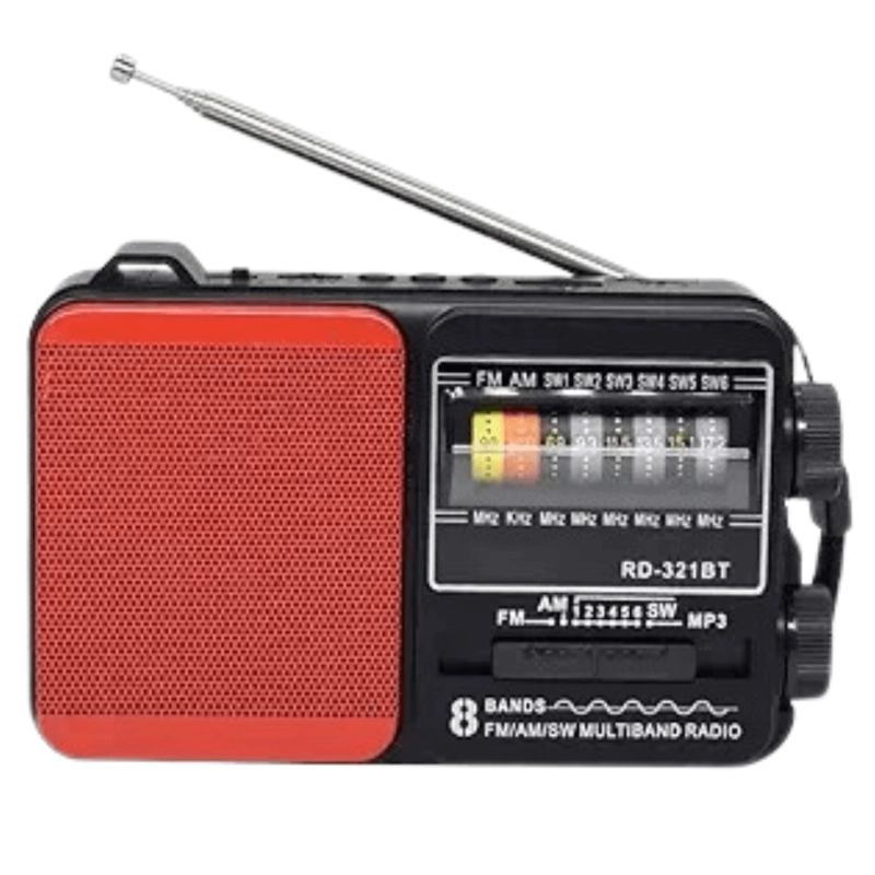 RADIO PORTATIL SOLAR TECNOLAB RADIOSAFE45 TL653R ROJO - 3
