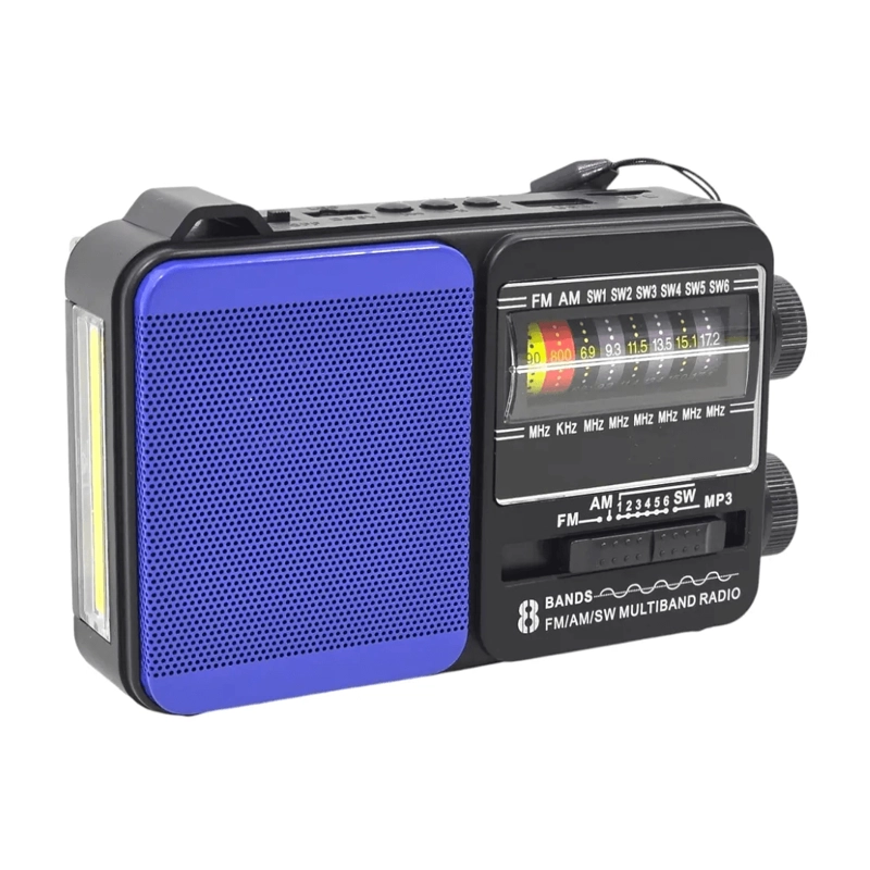 RADIO PORTATIL SOLAR TECNOLAB RADIOSAFE45 TL653BL AZUL - 2