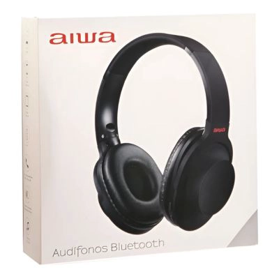 AUDIFONOS AIWA ON-EAR PLEGABLES INCLUYE MICROFONO BT-207 VC COLOR NEGRO - 4