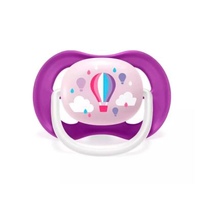 CHUPON ULTRA AIR HAPPY AVENT PHILIPS GLOBO SCF08108 COLOR ROSA PERIODO DE EDAD 6-18M - 1