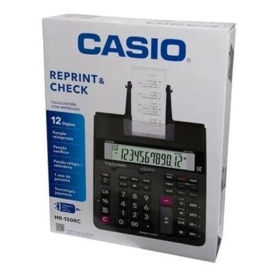 CALCULADORA CASIO DE ESCRITORIO HR-150RC 12 DIGITOS - 3