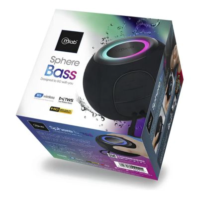 PARLANTE MLAB SPHERE BASS 9299 TWS BLUETOOTH FM USB NEGRO - 3