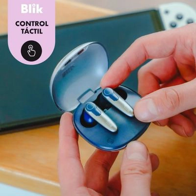 AUDIFONOS BLUETOOTH INALAMBRICOS BLIK GAME-X COLOR AZUL - 3