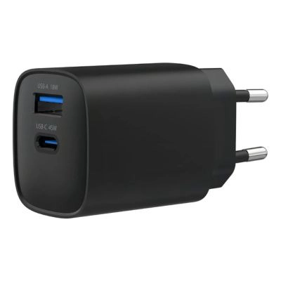 CARGADOR PORTATIL CARGA RAPIDA 45W + CABLE USB-C MASTER-G COLOR NEGRO - 3