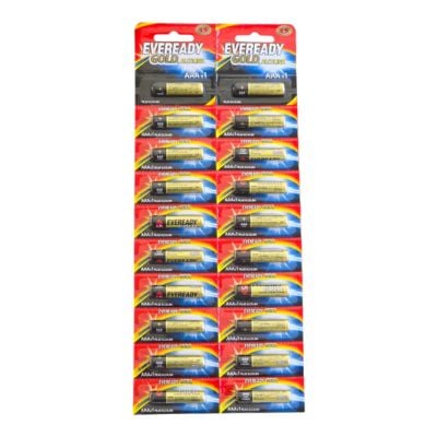 PACK 20 PILAS EVEREADY AAA ALCALINAS 1.5V MODELO GOLD - 1