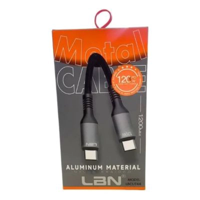 CARGADOR LBN LBCUT44 CON CABLE USB-C A USB-C RAPIDA NEGRO - 2