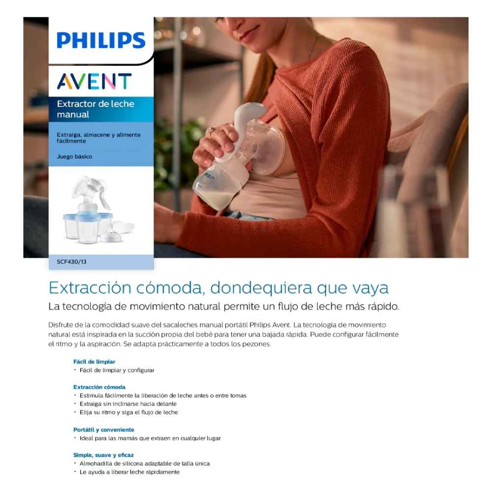 SET EXTRACTOR DE LECHE SCF430/15 PHILIPS AVENT INCREIBLE - 3