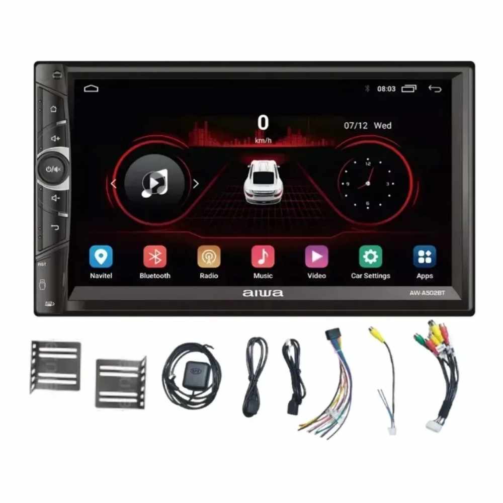 RADIO AUTO 2 DIN ANDROID AIWA AWA502BT: POTENCIA Y HD EN 7 PULGADAS INCREIBLE - 1