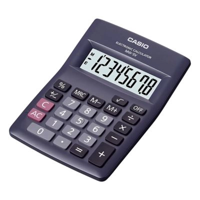 CALCULADORA ESCRITORIO CASIO MW-5V COLOR NEGRO - 1