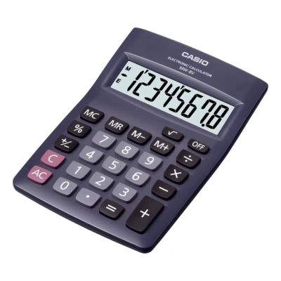 CALCULADORA DE ESCRITORIO CASIO MW-8VBK 8 DIGITOS COLOR NEGRO - 1