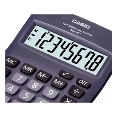 CALCULADORA DE ESCRITORIO CASIO MW-8VBK 8 DIGITOS COLOR NEGRO - 2