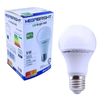 AMPOLLETA LED E27 MEGABRIGHT A60 9W LUZ CALIDA - 1