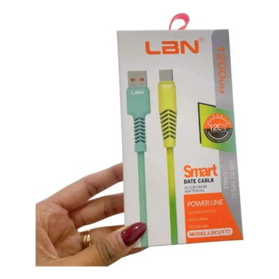 CABLE LBN TIPO USB-C LBCUT77 1200 MM COLORES SURTIDOS - 2