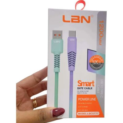 CABLE LBN TIPO USB-C LBCUT77 1200 MM COLORES SURTIDOS - 4