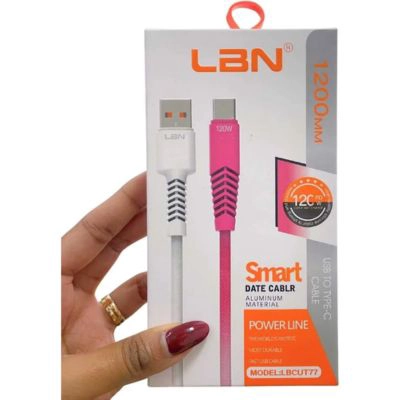 CABLE LBN TIPO USB-C LBCUT77 1200 MM COLORES SURTIDOS - 5