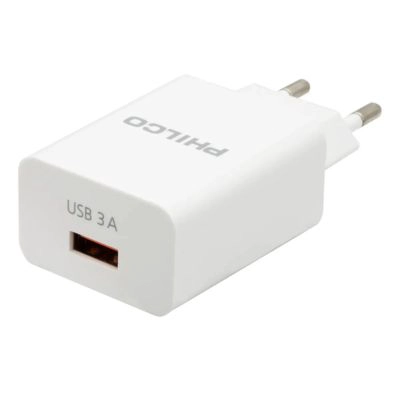 CARGADOR PHILCO QC619 CARGA RAPIDA QUALCOM 3.0 CABLE TIPO-C COLOR BLANCO - 4