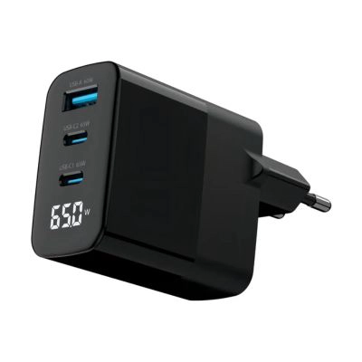 CARGADOR MULTIPUERTO CARGA RAPIDA 65W CON CABLE USB-C MASTER G COLOR NEGRO - 2