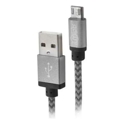 CABLE USB A MICRO USB PARA TELE FONO GRIS MLAB - 1