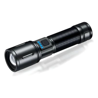 LINTERNA DE MANO TACTICA RECARGABLE 3 MODOS LUZ DE CARGA COLOR NEGRO LUZ BLANCO - 2