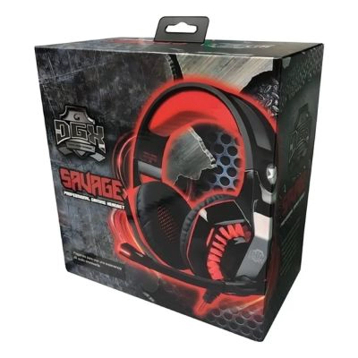 AUDIFONO GAMER SAVAGE DGX COLOR NEGRO PLUG 03.5MM USB - 3