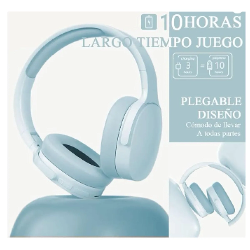 AUDIFONOS BLUETOOTH FASHION BOUTIQUE P2961 AZUL - 3