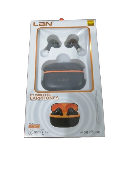 AUDIFONOS INALAMBRICOS LBN LBTWS7 NEGROS - 1