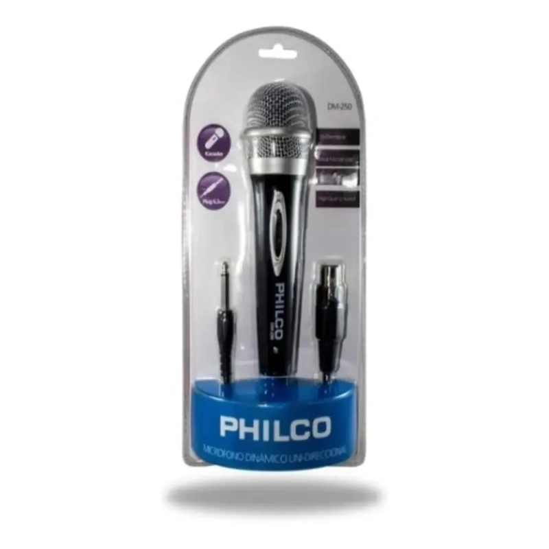 MICROFONO ALAMBRICO PHILCO UNIDIRECCIONAL KARAOKE - 3