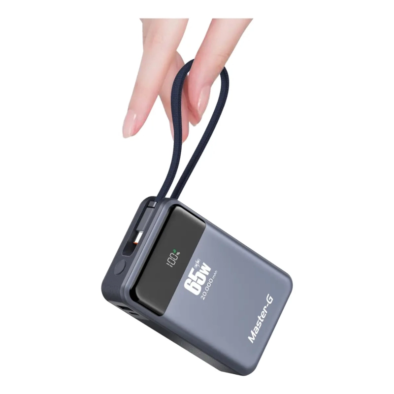 CARGADOR PORTATIL MASTER G 20.000 MAH 65W GRIS - 1