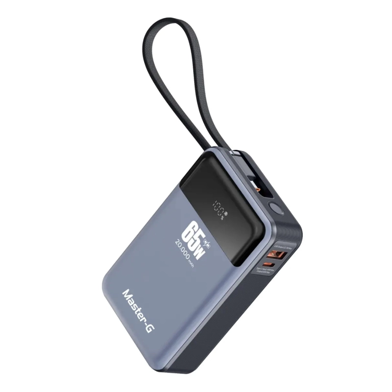 CARGADOR PORTATIL MASTER G 20.000 MAH 65W GRIS - 2