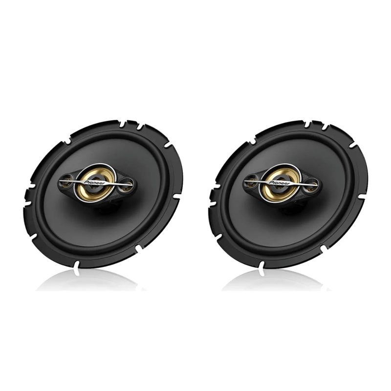 PAR DE ALTAVOCES CUADRIAXIALES PIONEER DE 6 PULGADAS TS-A1688S 350 W, COLOR NEGRO - 2