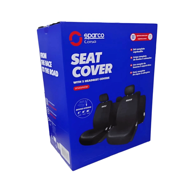 FUNDAS PARA ASIENTOS SPARCO SPS405PVCBK_CB NEGRO - 3