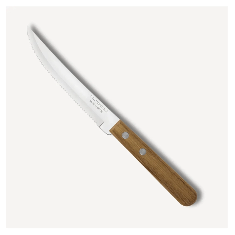SET 12 CUCHILLOS SERRUCHO TRAMONTINA MESA DYNAMIC COCINA MARRON - 3