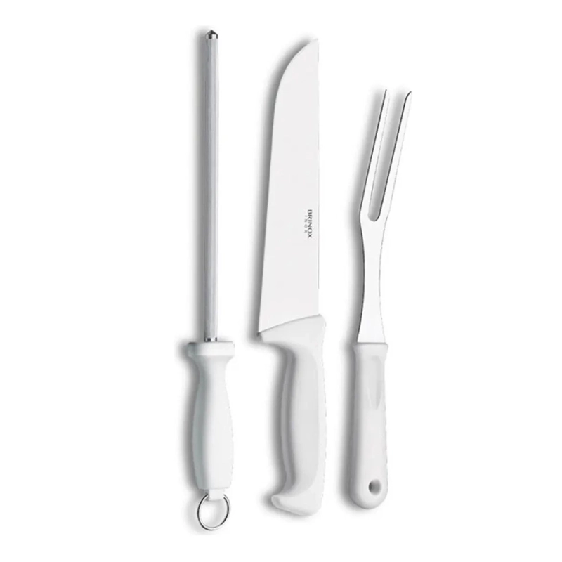 KIT DE 3 TENEDORES Y CUCHILLOS PARA BARBACOA BRINOX PRECISION CHAIRA - 2