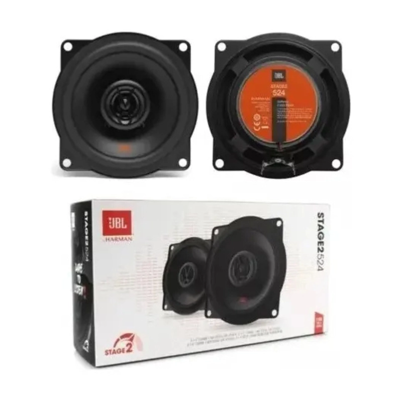 PARLANTES PARA AUTO JBL STAGE2 524 5 PULGADAS 2 VIAS 210W NEGRO - 1
