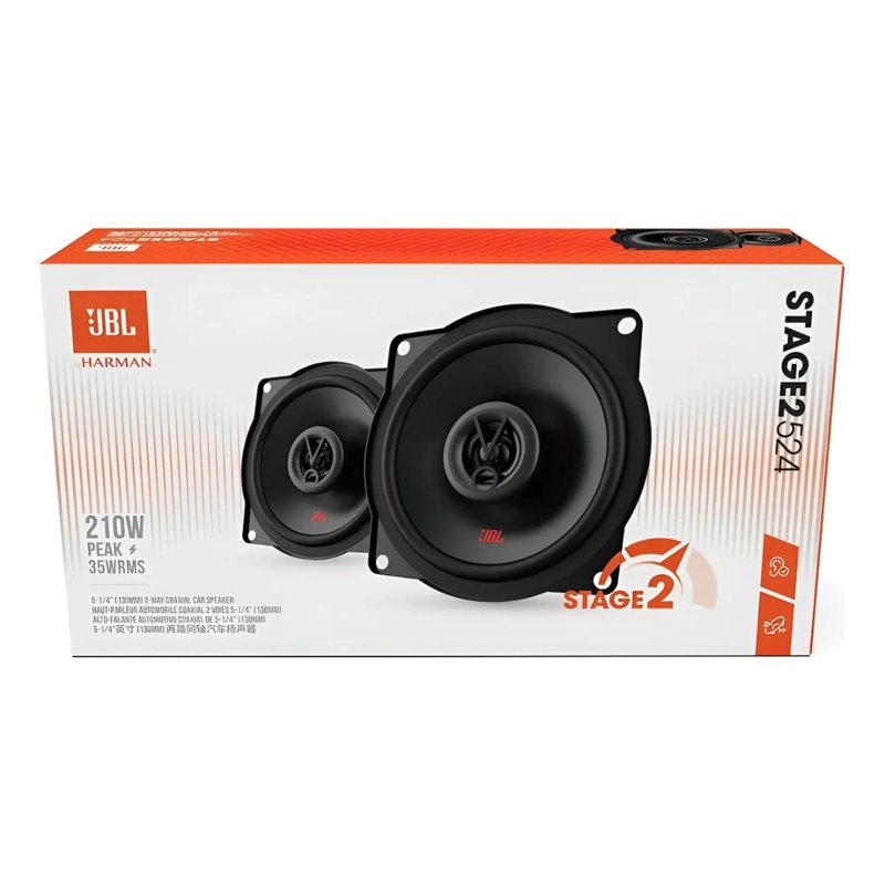 PARLANTES PARA AUTO JBL STAGE2 524 5 PULGADAS 2 VIAS 210W NEGRO - 2