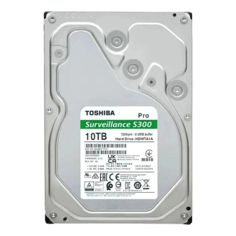 DISCO RIGIDO HDD TOSHIBA S300 PRO SURVEILLANCE 10TB 3.5 - 3