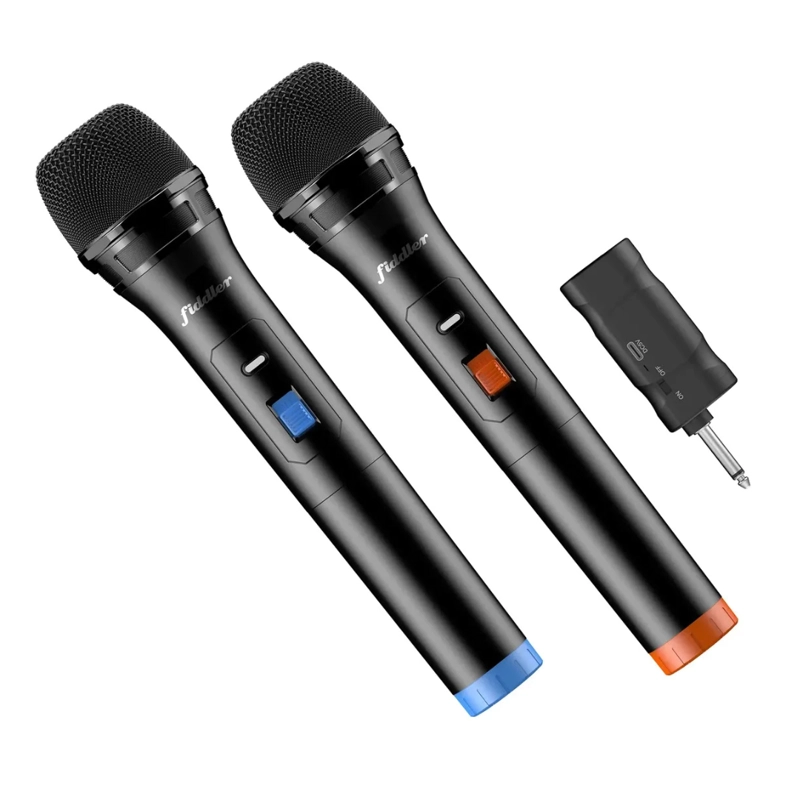 KIT 2 MICROFONOS BLUETOOTH FIDDLER NEGRO FD-MIC200B - 2