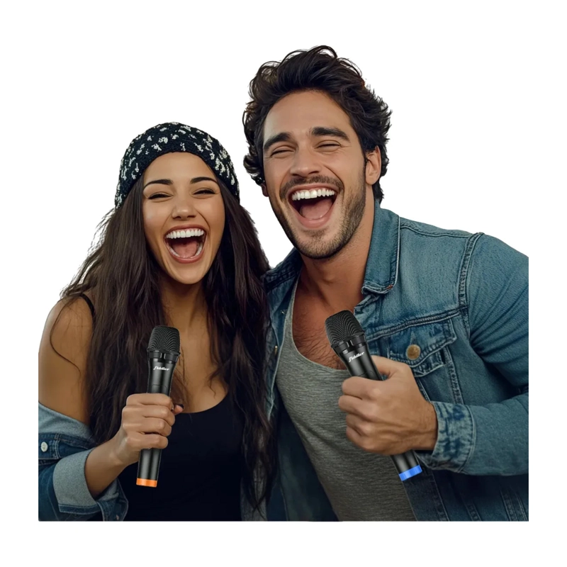 KIT 2 MICROFONOS BLUETOOTH FIDDLER NEGRO FD-MIC200B - 3