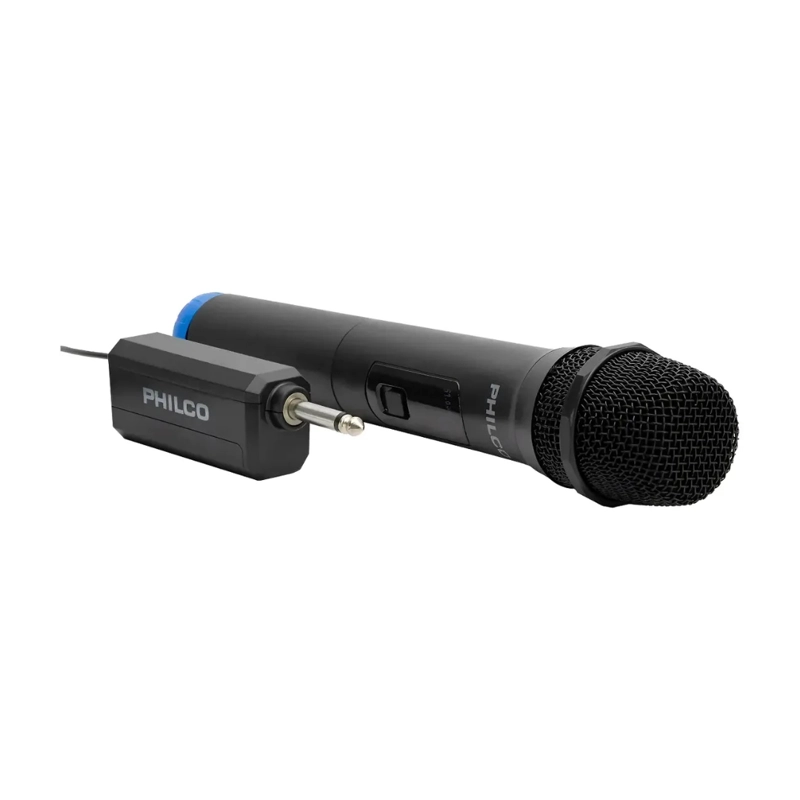 MICROFONO INALAMBRICO UHF RECARGABLE PHILCO WM245 NEGRO - 3