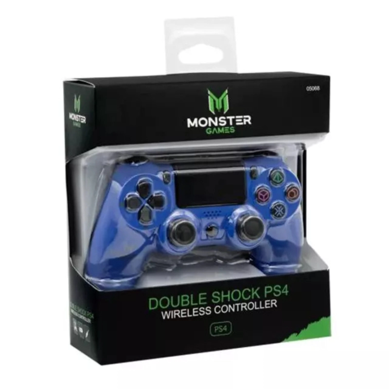 CONTROL INALAMBRICO MONSTER D-SHOCK P4 05065 AZUL - 1